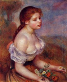 Young Girl With Daisies 1889