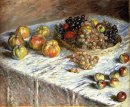 Still Life With Apples And Grapes