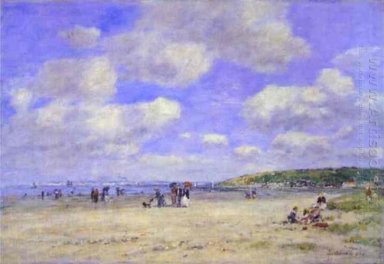 A praia em Tourg Ville Les Sablons 1893