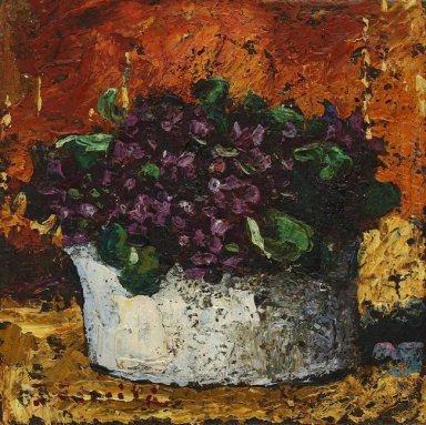 Vase with Violets