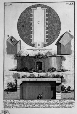Il romano Antichità T 3 Piastra Xx Piano Elevation e la Croce de