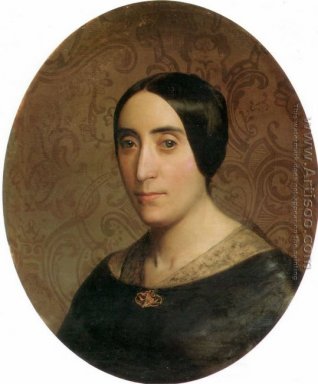 Um retrato de Amelina Dufaud Bouguereau