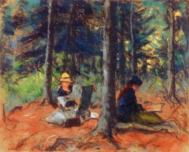 Kunstenaars dans les bois