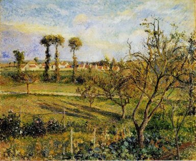 Coucher de soleil à Valhermeil près de Pontoise 1880