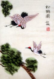 Crane & Pine - Pittura cinese Crane & Pine - Pittura cinese