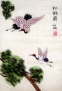 Crane & Pine - Peinture chinoise
