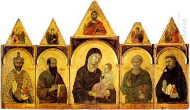 Die Madonna und Kind mit Heiligen 1310