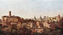 O fórum visto dos jardins de Farnese Roma 1826