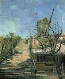 Moinho de vento em Montmartre 1886