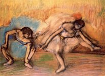 dos bailarines que descansan