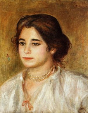 Gabrielle trägt eine Halskette 1906