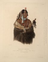 Mándeh Páhchu, a Young Mandan Indian, plate 24 from Volume 1 of