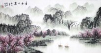Water and Tree - Fangzi - Chinese Painting
