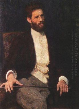 Portret van beeldhouwer Mark Matveevich Antokolski 1914