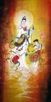 Guanshiyin Bodhisattva - kinesisk målning