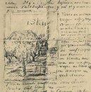 Сад и дом с оранжевой крышей 1888