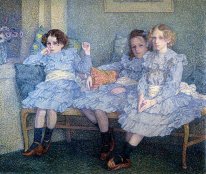 Drie Kinderen In Blauw 1901