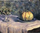 Melon Et Fruit Bowl avec les figures 1882