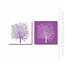 Hand-Dicat Lukisan Abstrak Oil - Set 2