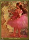 Danseres in een roze jurk 1880