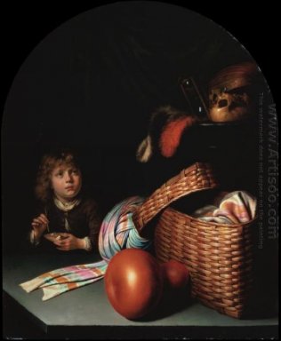 Still Life with a Boy Blowing Soap bubbles