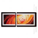 Hand-painted Oil Painting Abstract Landscape - Set of 2