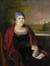 Portret van een weduwe In Een Blauwe Povoynik 1830