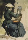 Portret van N Yakunchikova 1882