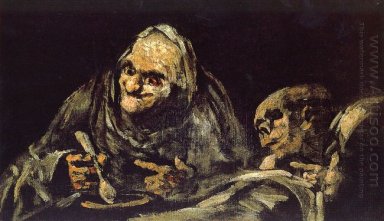 Old Eating Soup 1823