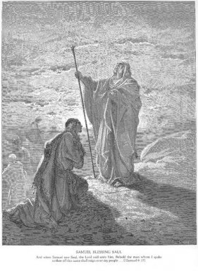 Samuel benedice Saul