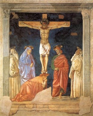 Crucifixión y Santos