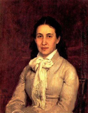 Retrato de E Mamontova 1879