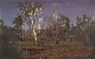 a grove with birch