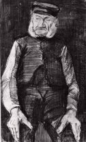 Föräldralös man med Cap Halvkropps 1883