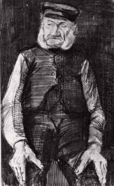Föräldralös man med Cap Halvkropps 1883