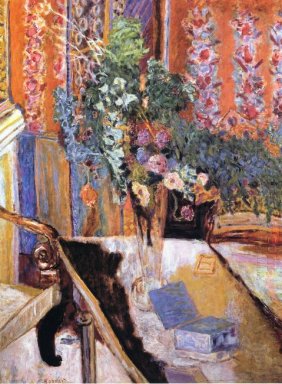 Interieur mit Blumen 1919