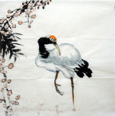 Crane - pintura china