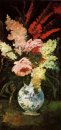 Vase With Gladioli And Lilac 1886