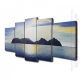 Hand-painted Landscape Oil Painting - Set of 5