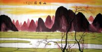 Sunset - pittura cinese