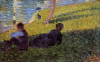 Studie för Un Dimanche Après Midi à L Ile de la Grande Jatte 188