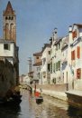 Una escena de la Canal, Venecia