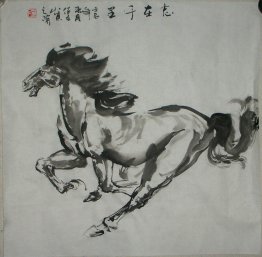 Kuda - Lukisan Cina