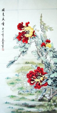 Pivoine - Peinture chinoise