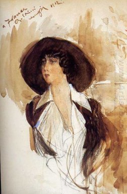 Portret van Donna Franca Florio 1912