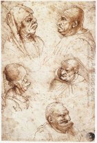 Cinq caricatures chefs
