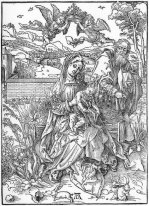 Sainte Famille avec trois lièvres 1498