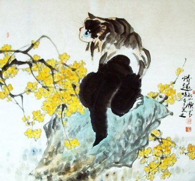 Cat - Peinture chinoise