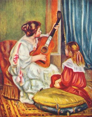 Frau mit einer Gitarre 1897