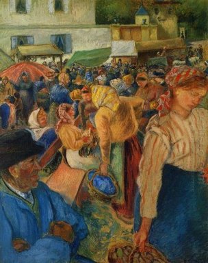 Pontoise mercato del pollame 1892
